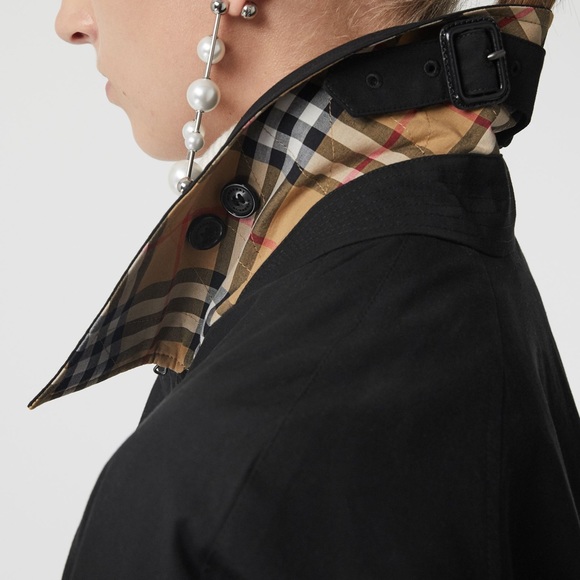 New Burberry Side-slit Tropical Gabardine Trench - Picture 4 of 6